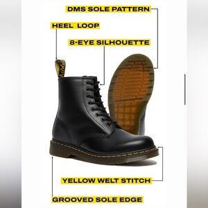 Dr. Martens Black 1640 boots